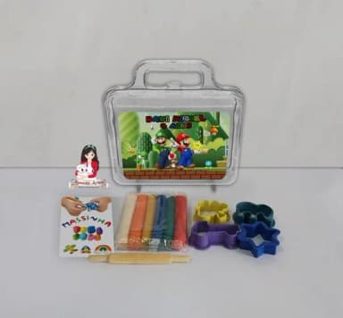 Kit Massinha na Maleta Super Mario Bross