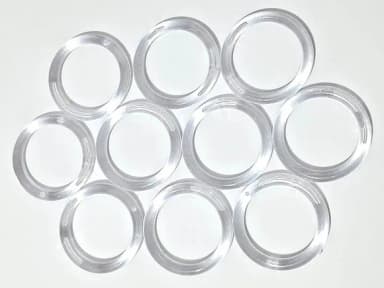 Portas Guardanapos 4cm Argola Lisa Transparente 20 Unidades