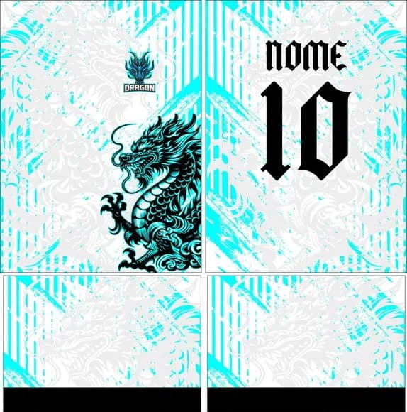 Arte Vetor Camisa Interclasse Dragão 386
