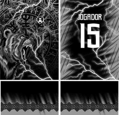 Arte Vetor Camisa Interclasse Urso 337