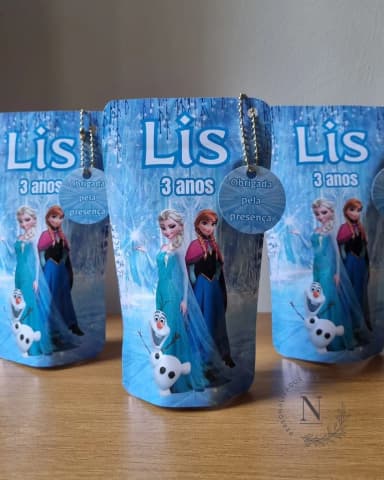 Saquinho Zip Lock 10x17 Lembrancinha Frozen