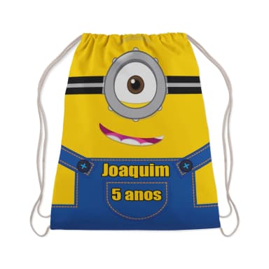 Mochilinha Personalizada para lembrancinhas dos Minions