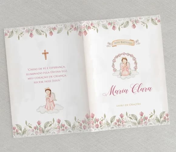 Livrinho De Orações Para Batizado - Divino Rosa