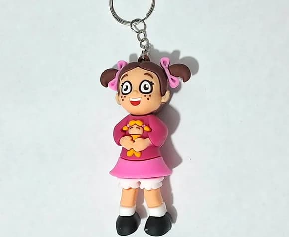 Chaveiro Chiquinha 70mm Emborrachado Pacote com 1 Peça