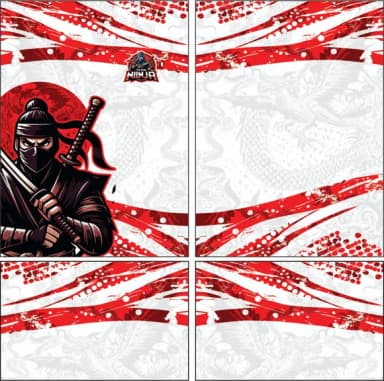Arte Vetor Camisa Interclasse Ninja 305