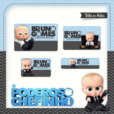 60 Etiquetas Poderoso Chefinho