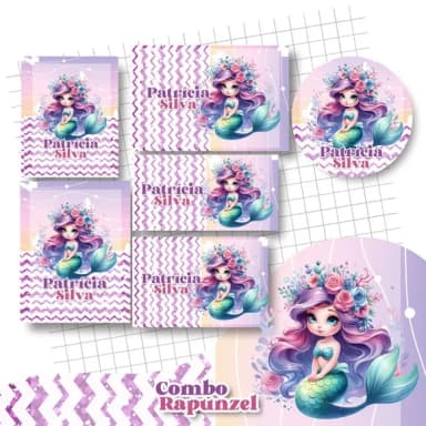 60 Etiquetas Sereia