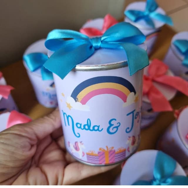 Batatinha personalizada Lembrancinha unicórnio
