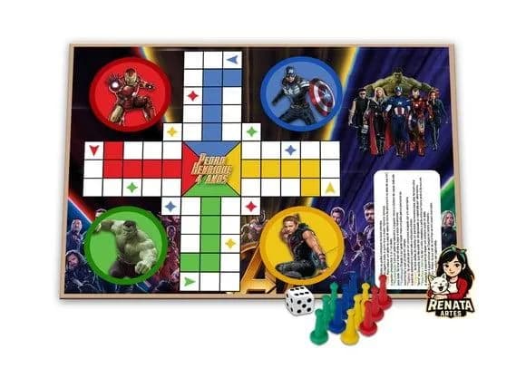 Jogo de Ludo Personalizado Vingadores