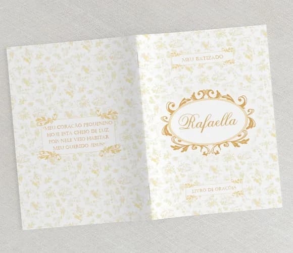 Livrinho De Orações Personalizado Batizado / Eucaristia