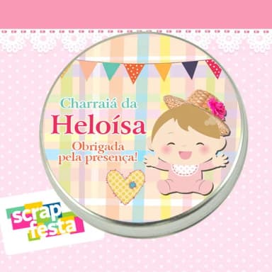 Latinha de Chá de Bebê Charraiá Festa Junina