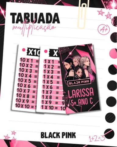 Chaveiro Tabuada Personalizada