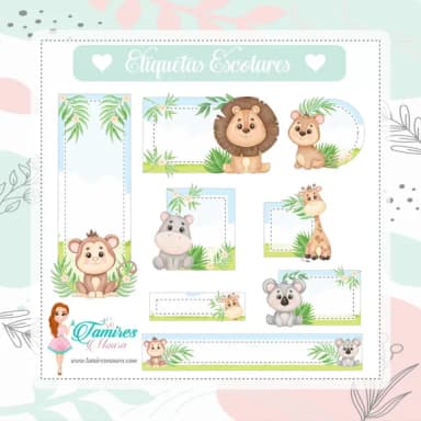 60 Etiquetas Escolares Personalizadas Prova D'agua