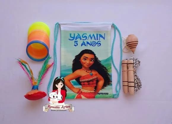 Mochila Boa Infância Tema Moana