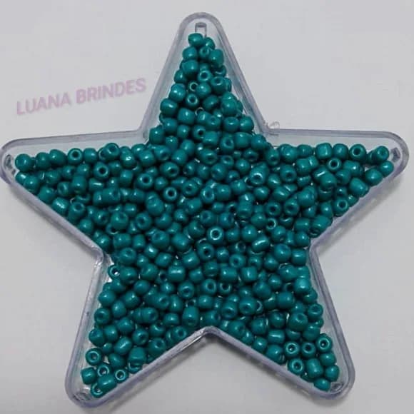 Miçanga Acrílica Tiffany 6mm - Pacote 60 Gramas