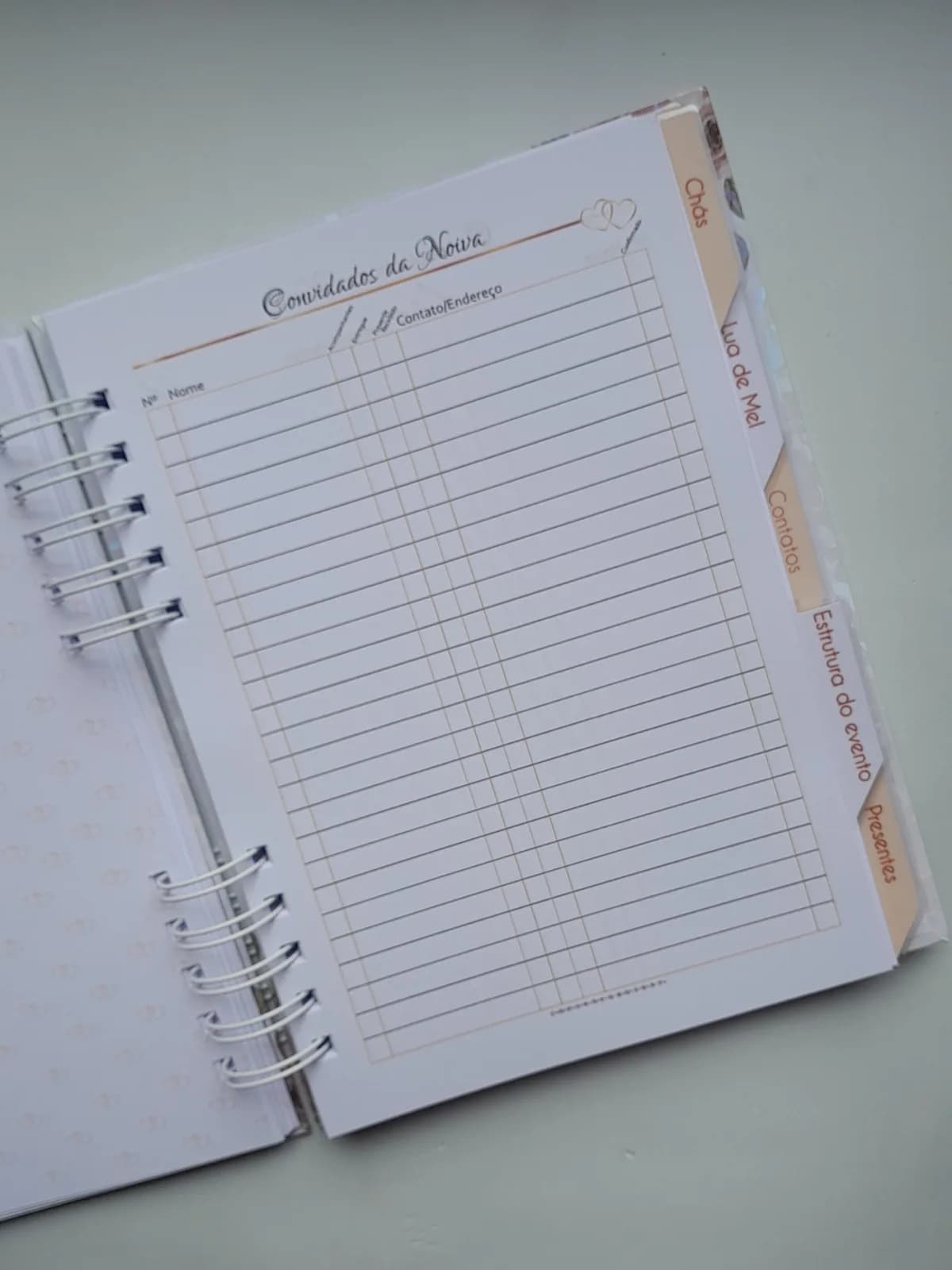 Planner da Noiva Personalizado Permanente c/ Divis - Mod 01