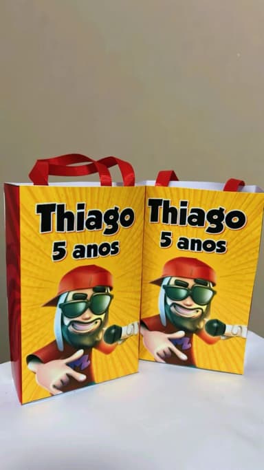 Sacolinhas Personalizada Mussa Lembrancinhas Para Aniversário
