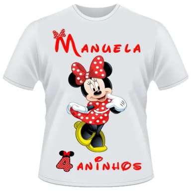 Camiseta Minnie vermelha