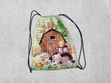 Mochilinha Personalizada Fazendinha