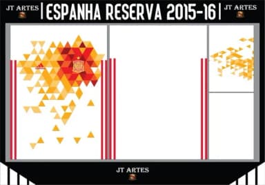 Vetor da Camisa da Espanha Reserva 2015-2016