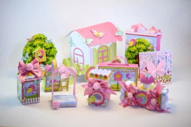 Kit com 45 Lembrancinhas Jardim Encantado
