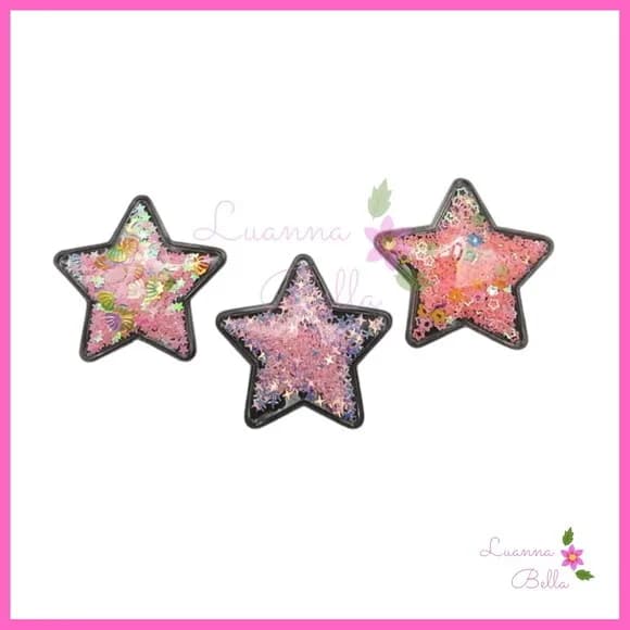 Aplique Estrela Com Enchimento - Pct c/4 unds