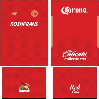 Arte Vetor Camisa Toluca Local 2025-2026
