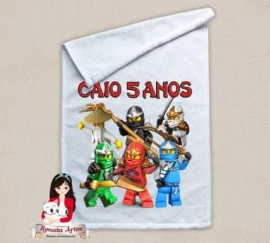 Toalhinha Personalizada Ninjago
