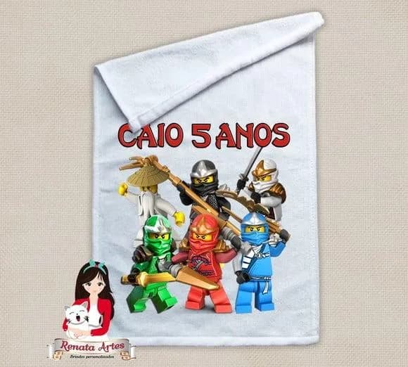 Toalhinha Personalizada Ninjago