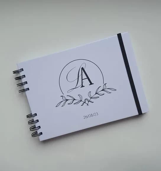 Caderno de Assinaturas / Mensagens p/ os Noivos - Horizontal
