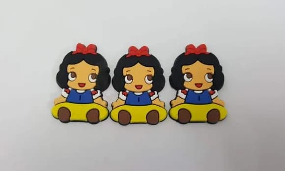 Aplique da Branca de Neve Baby Emborrachado de 2,6cm