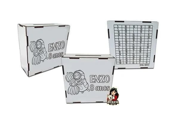 Cofrinho Personalizado Minions Lembrancinha