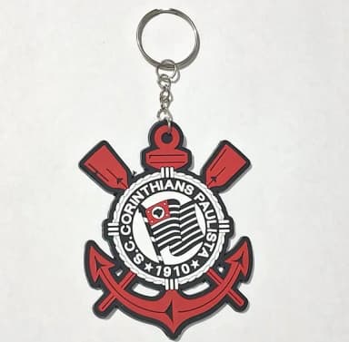 Chaveiro Escudo Time 8cm Emborrachado 2 Unidades