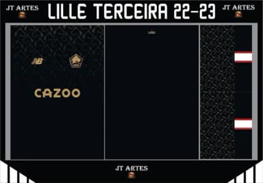 Vetor Camisa do Lille Terceriro Uniforme 22-23