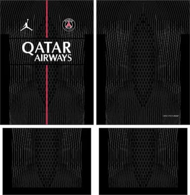 Arte Vetor Camisa Psg Quarta 2025-2026