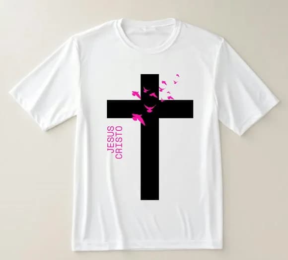 Camiseta Jesus Cristo Cruz Fé Estampa Religiosa