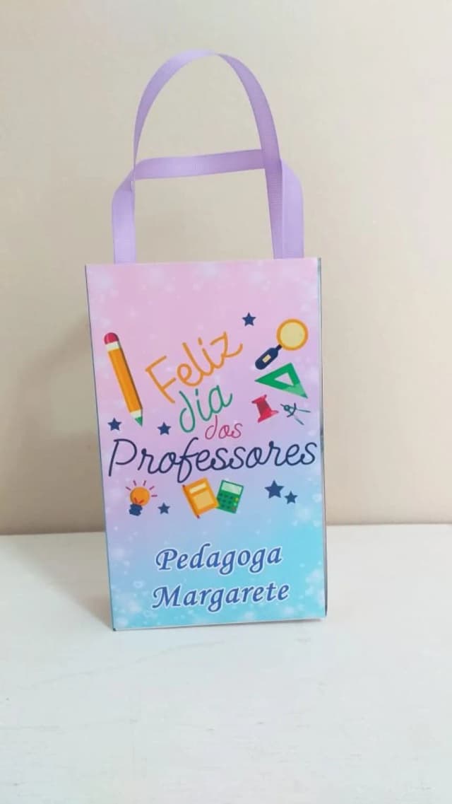 Sacolinhas Personalizadas Dia dos professores para Lembrancinhas