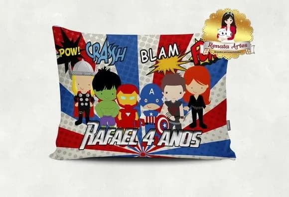 Almofada Personalizada Vingadores Baby