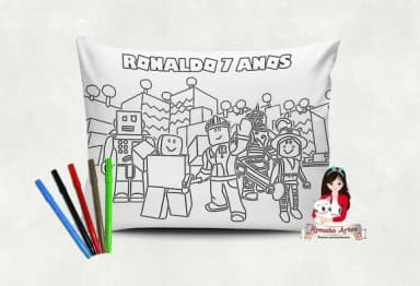 Almofada Pinte e Lave Roblox