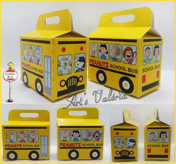 Caixinha Ônibus Escolar do Snoopy