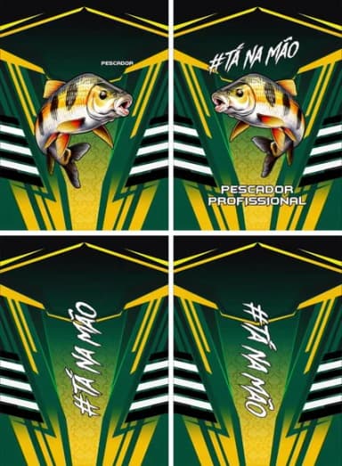 Arte Vetor Camisa Pesca-mod-0121
