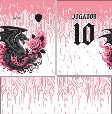 Arte Vetor Camisa Interclasse Dragão 413