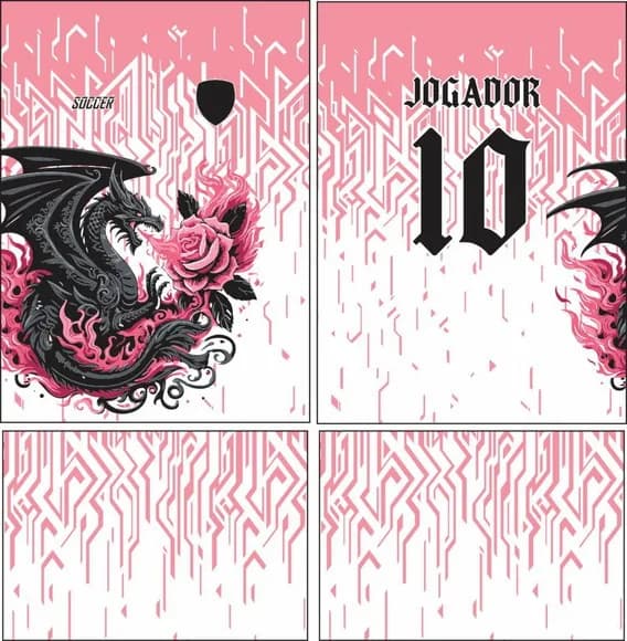 Arte Vetor Camisa Interclasse Dragão 413