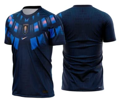 Arte Vetor Camisa Uruguai Reserva 2026