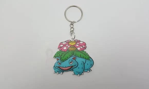 Chaveiro Pokémon Venusaur em Acrílico Uv