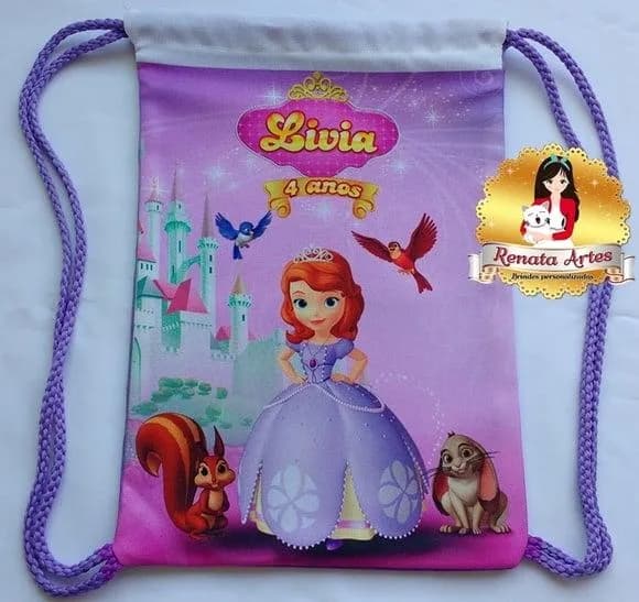 Mochila Lilás Princesinha Sofia