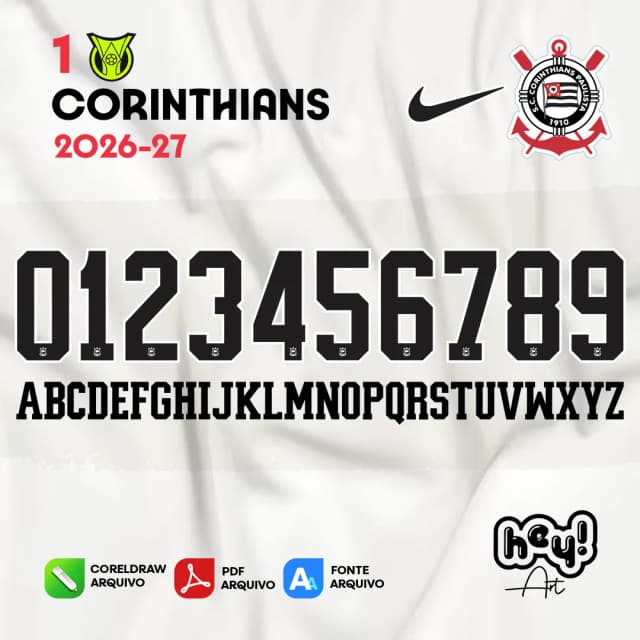 Fonte Vetor Corinthians 2026/27