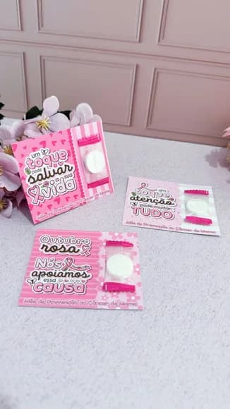 Card com Máscara Facial Outubro Rosa