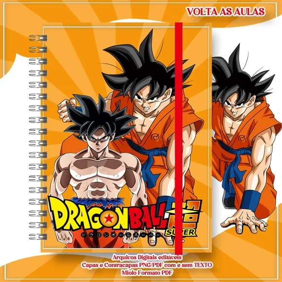 Caderno ou Agenda Personalizada Dragon Ball