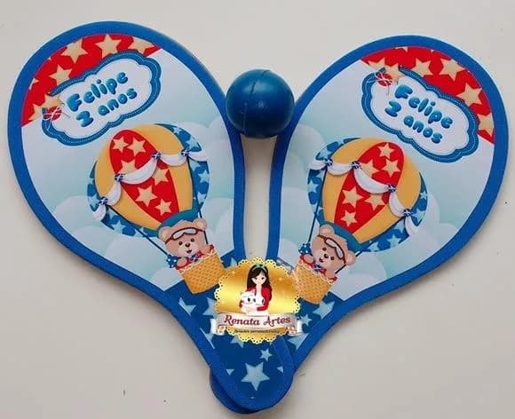 Raquetes de Ping Pong Tema Ursinho Baloeiro